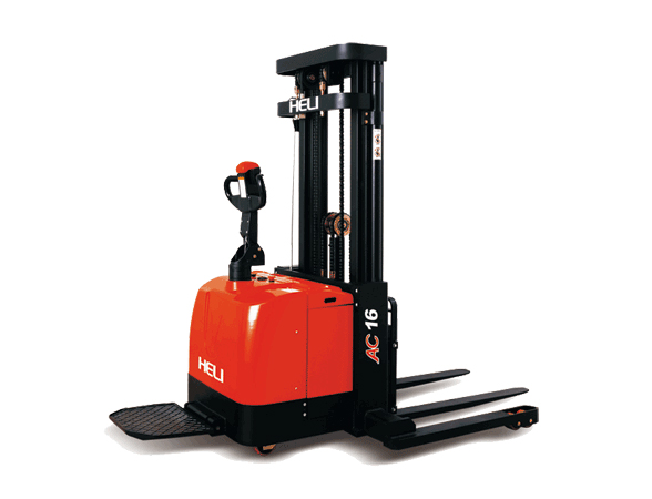 1.6吨三级门架宽腿电动堆垛车